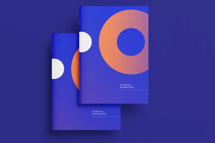 Brand Identity for perth based Attentus Consulting. The Corporate Identity was rolled out across a suite of corporate reports and a new website design.