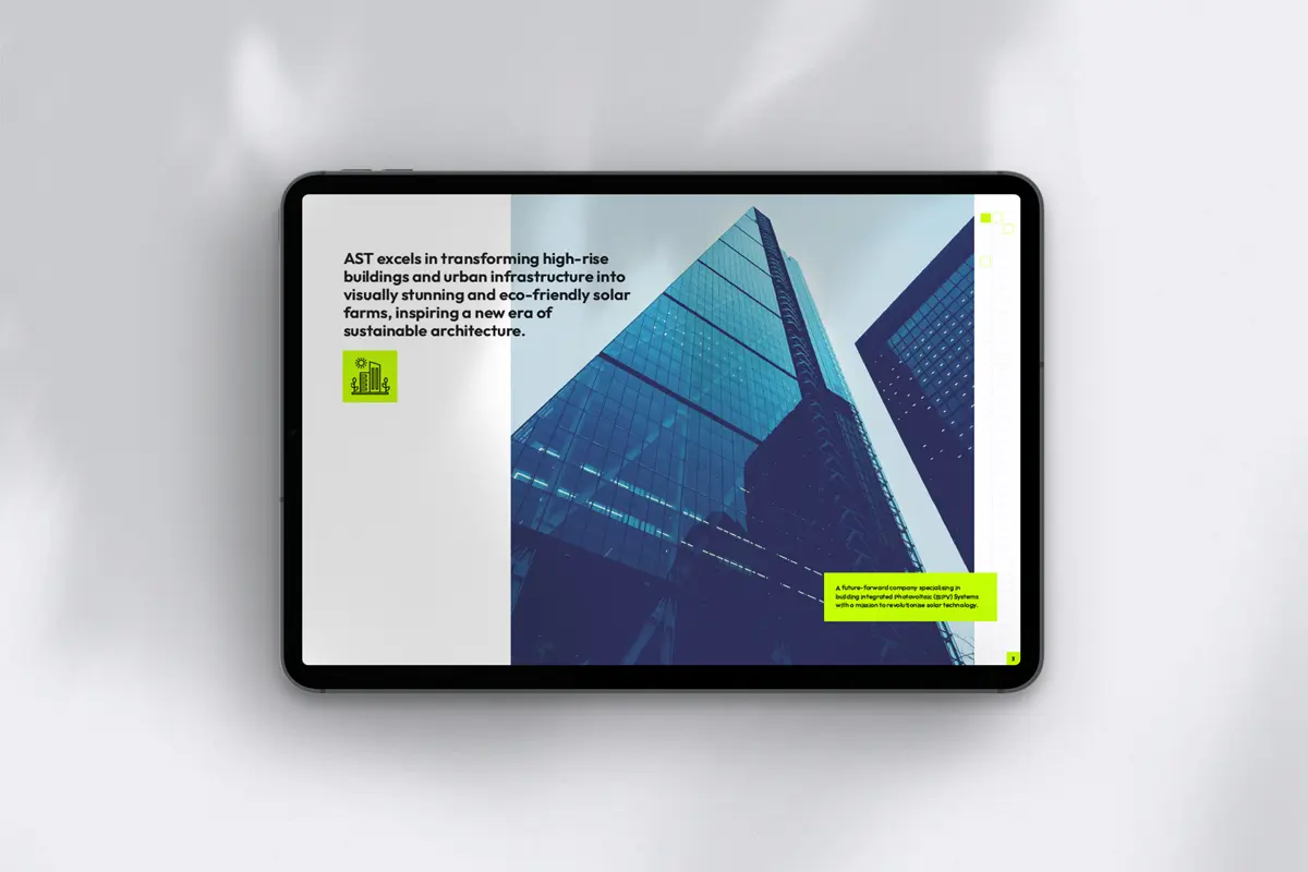 Investor Presentation Design Perth AST