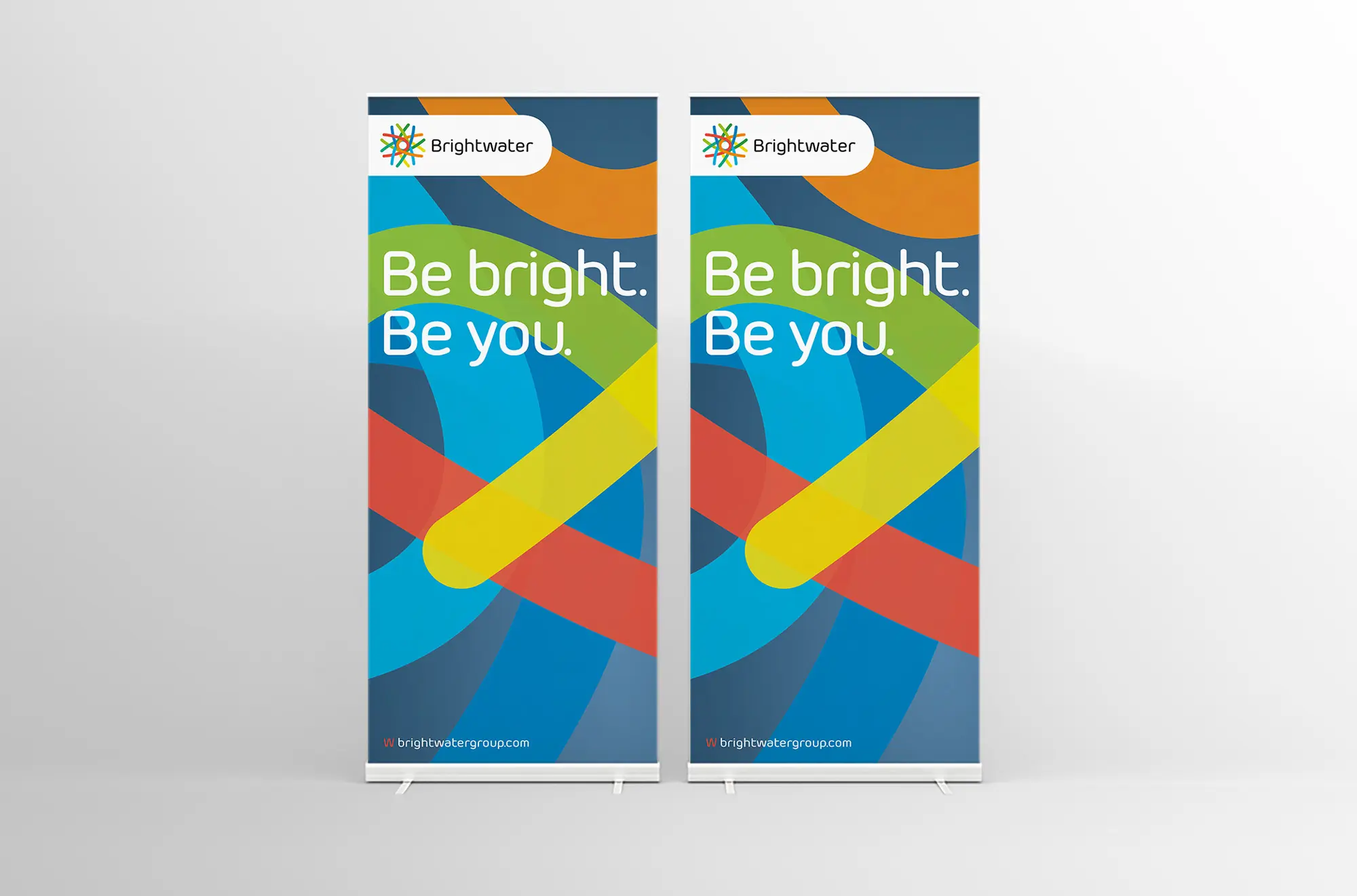 Rebranding Brightwater - Application of the new identity system to signage and expo material